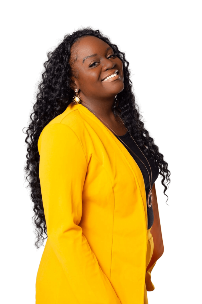 Young Black Female Digital Marketing Specialist Shakillia Tate smiling