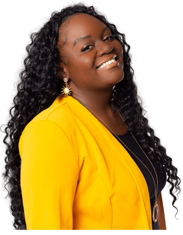 Young Black Female Digital Marketing Specialist Shakillia Tate smiling